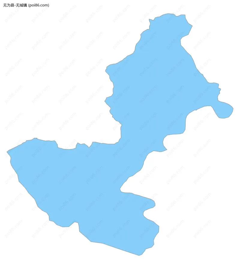 无城镇边界地图
