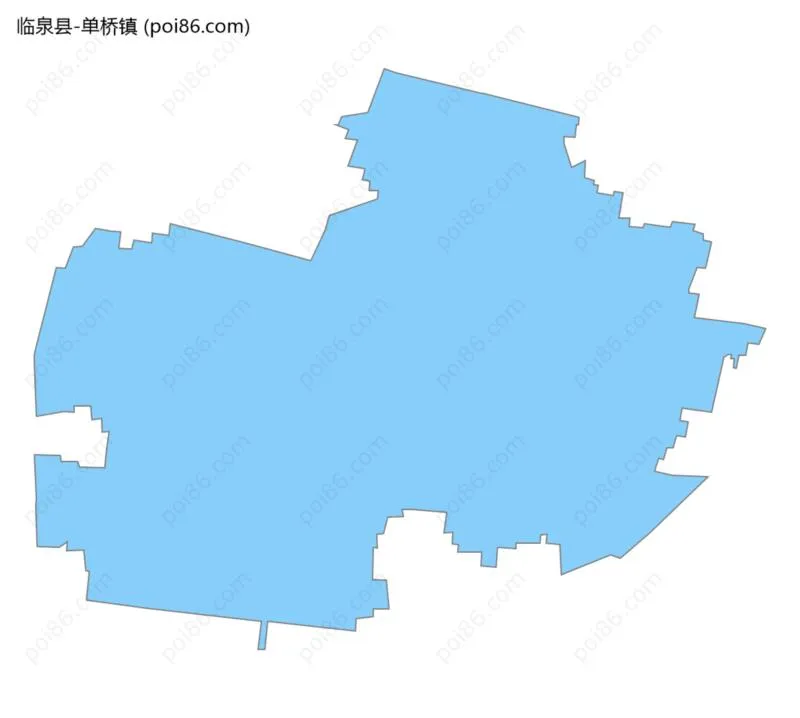 单桥镇边界地图