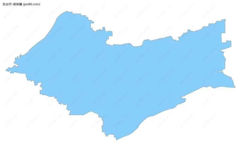 梁垛镇边界地图