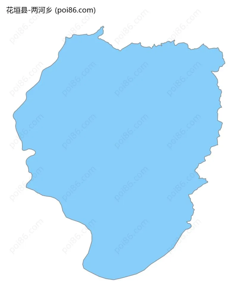 两河乡边界地图