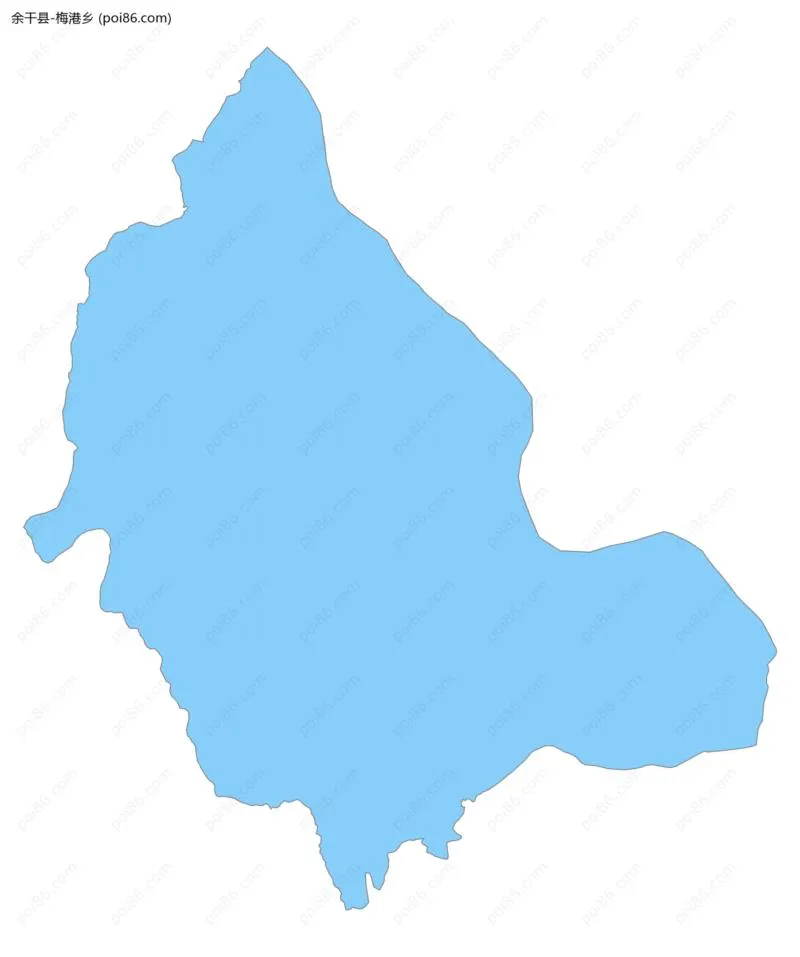 梅港乡边界地图