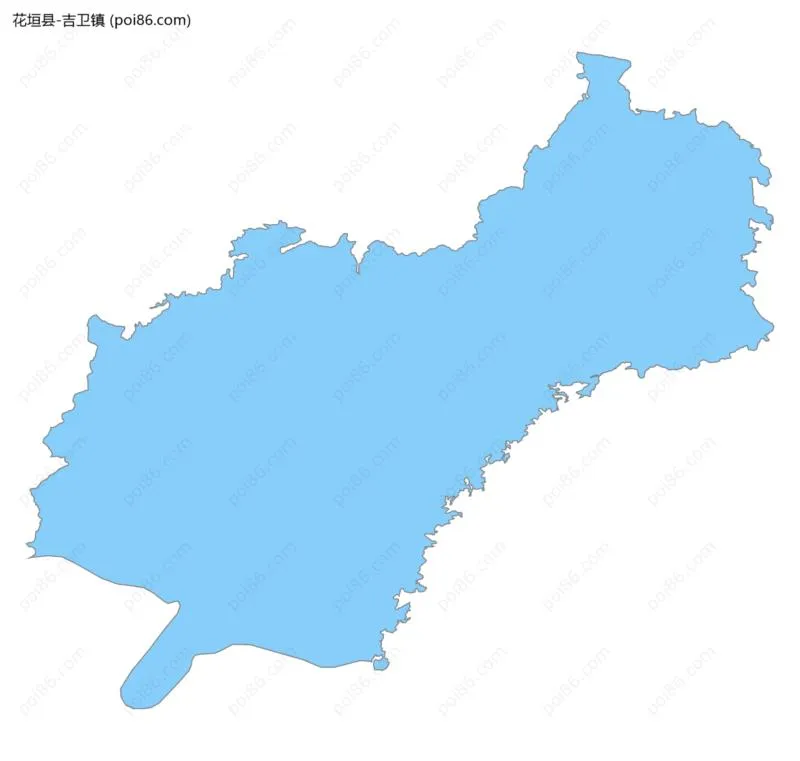 吉卫镇边界地图