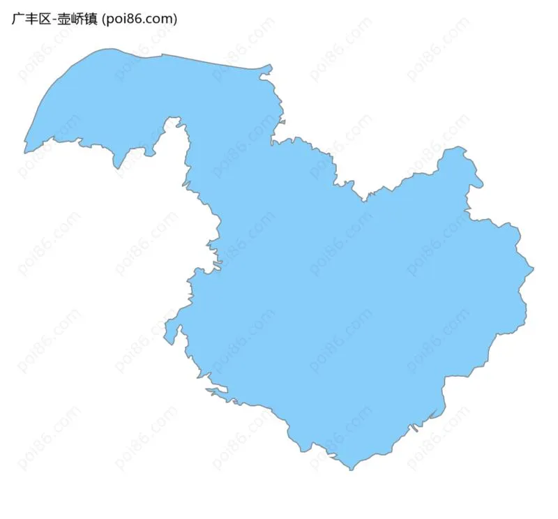 壶峤镇边界地图