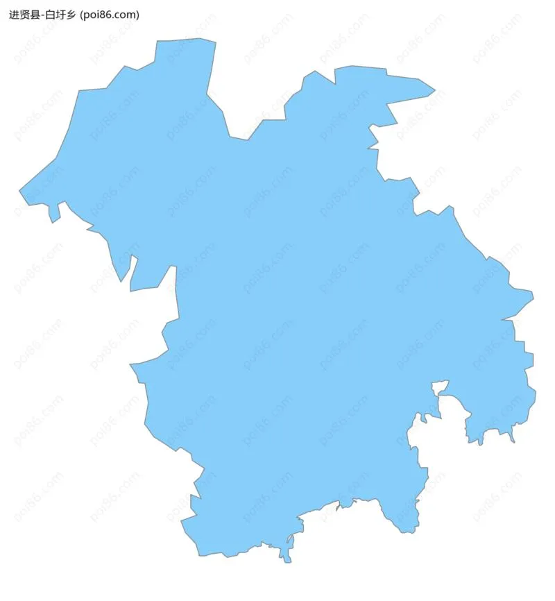 白圩乡边界地图