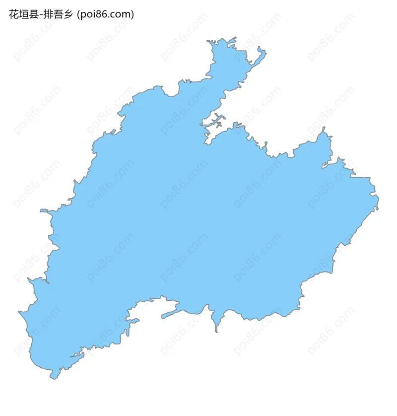 排吾乡边界地图