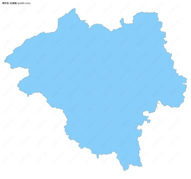 柏塘镇边界地图