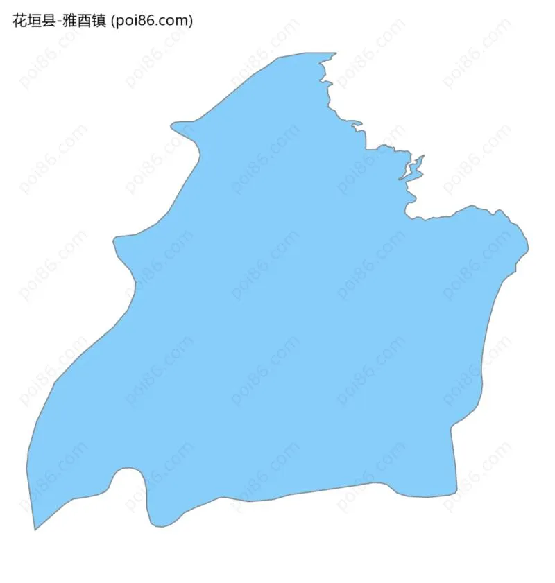 雅酉镇边界地图