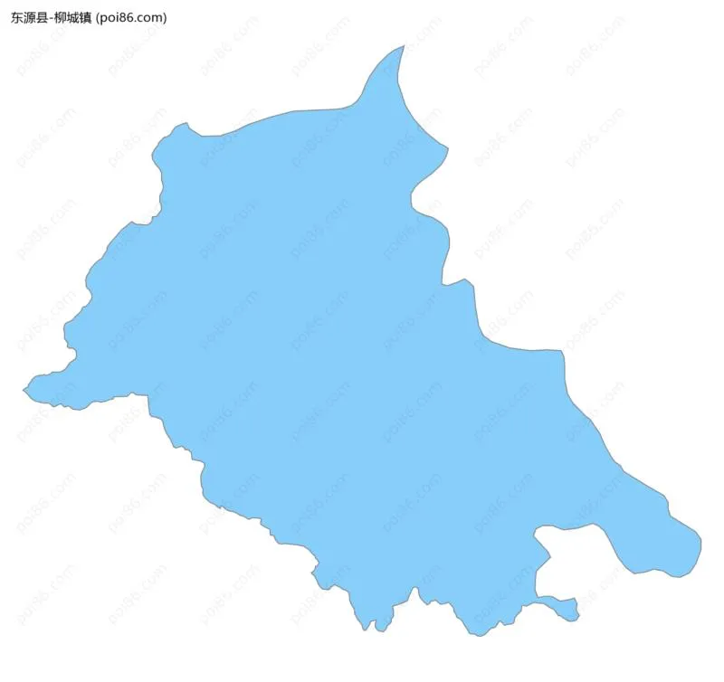 柳城镇边界地图