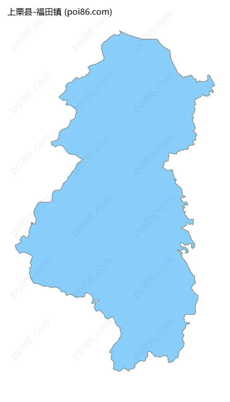福田镇边界地图