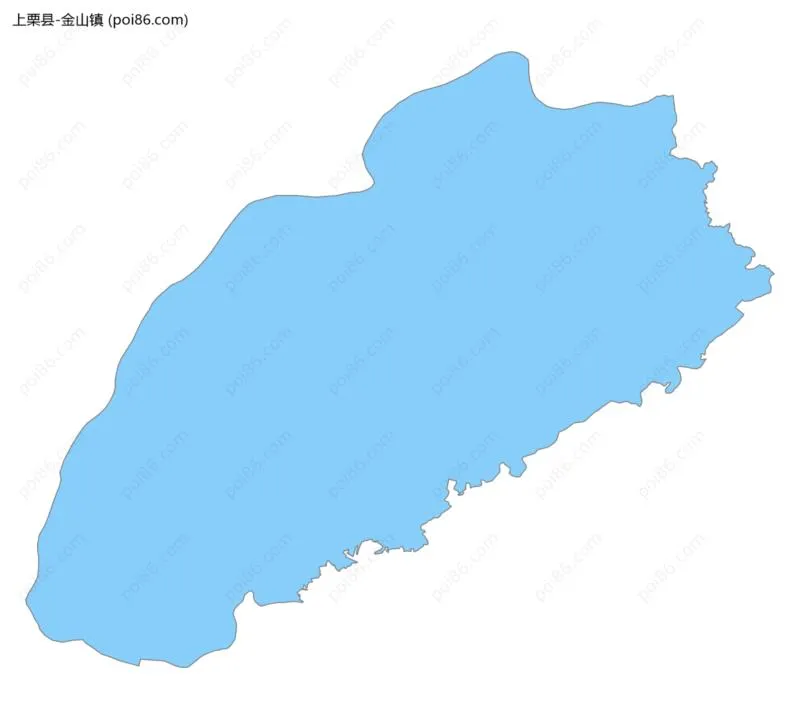 金山镇边界地图