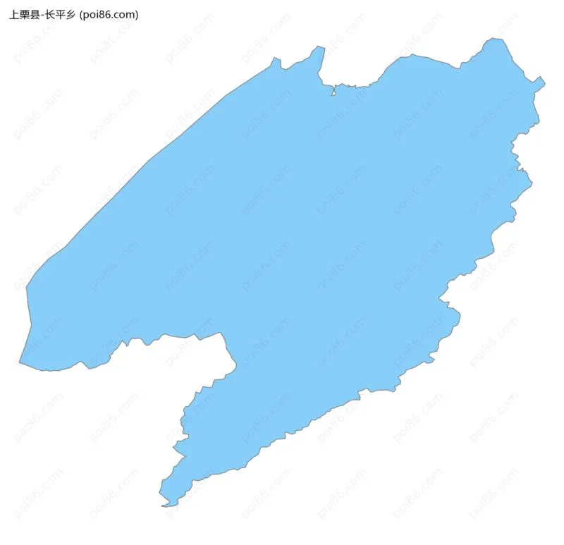 长平乡边界地图