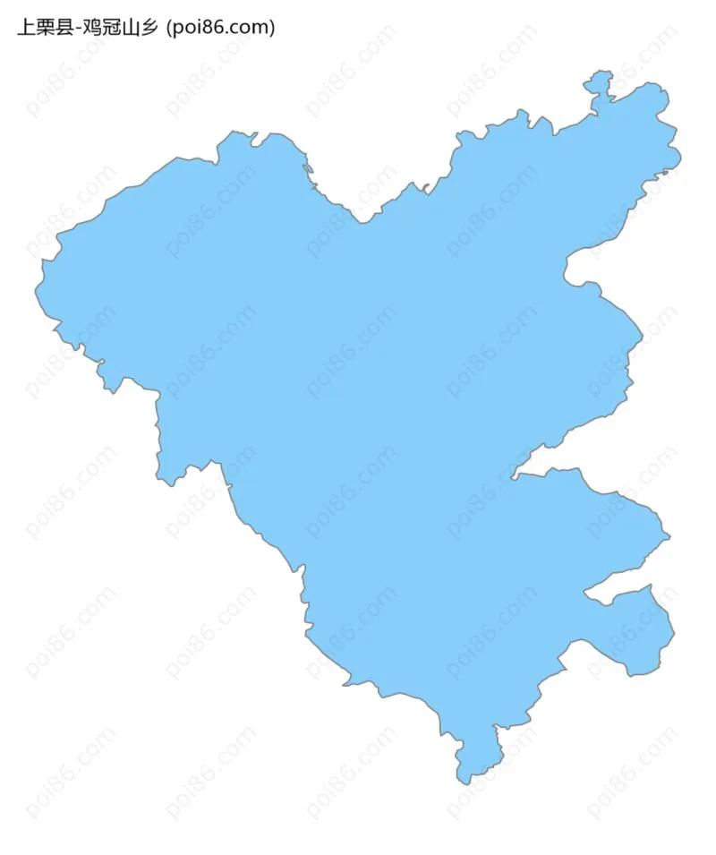 鸡冠山乡边界地图