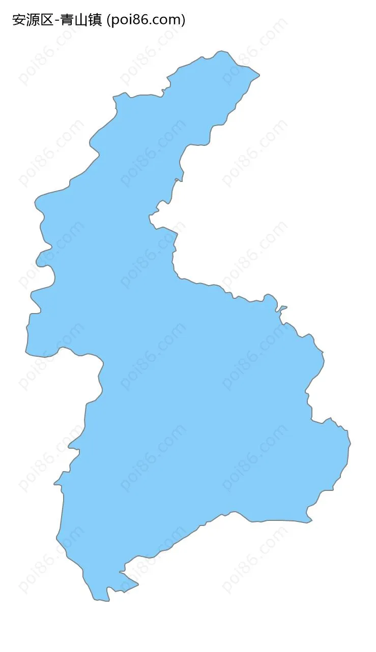 青山镇边界地图