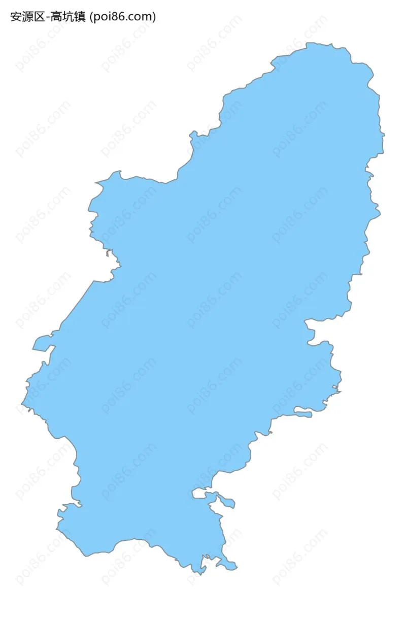 高坑镇边界地图