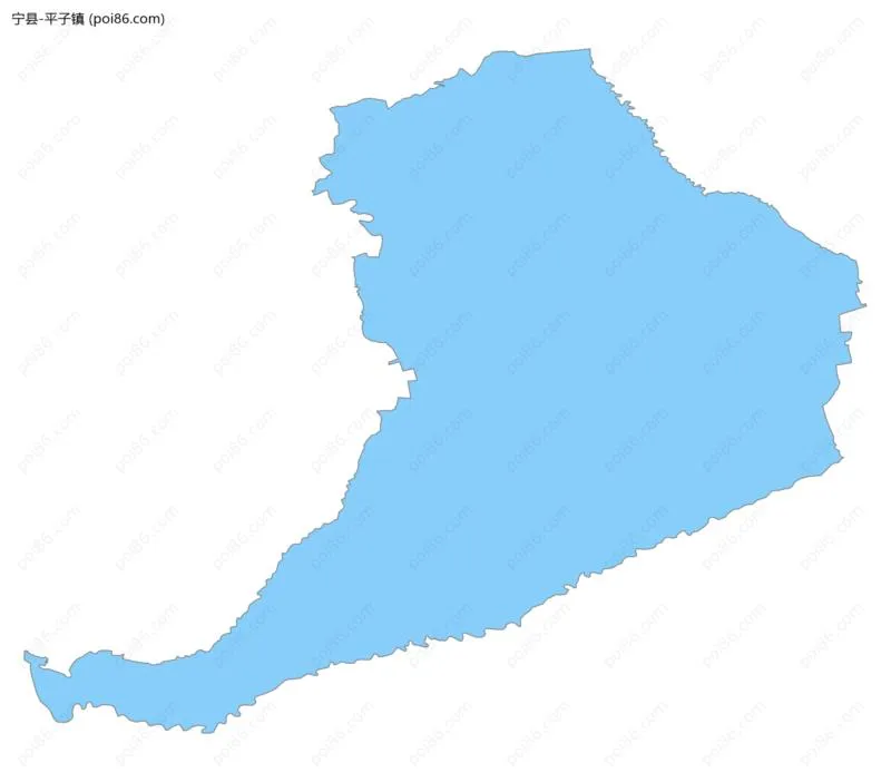 平子镇边界地图