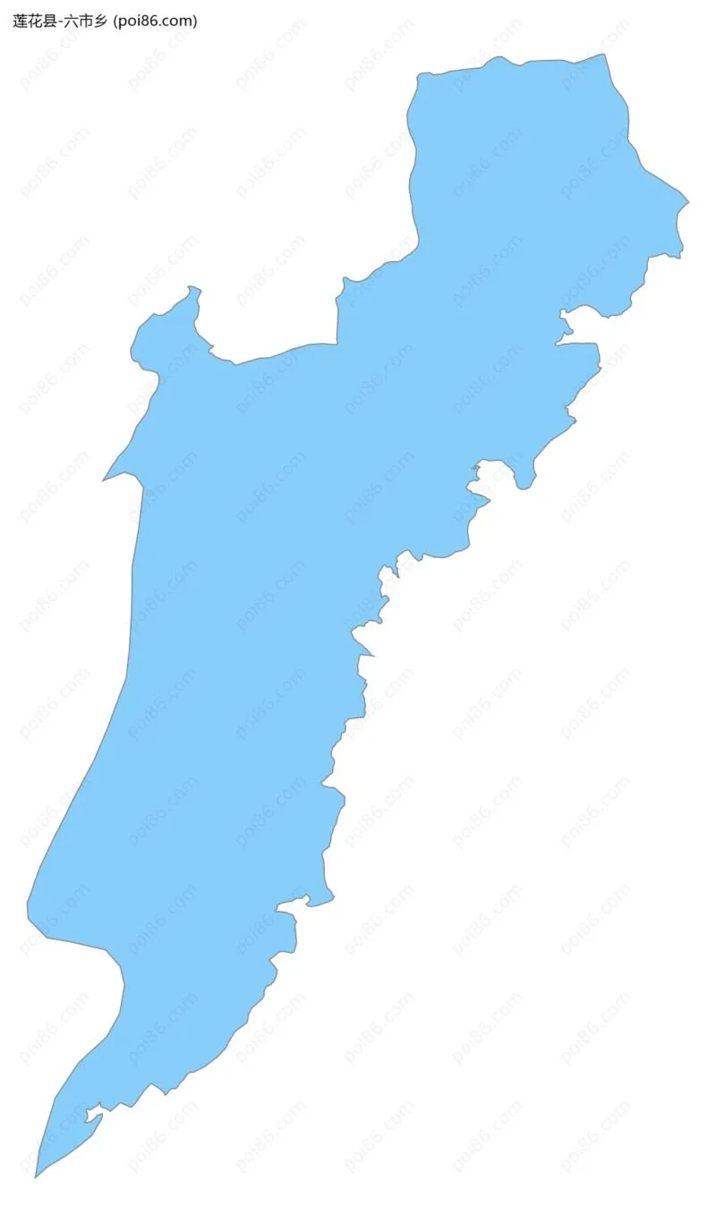 六市乡边界地图