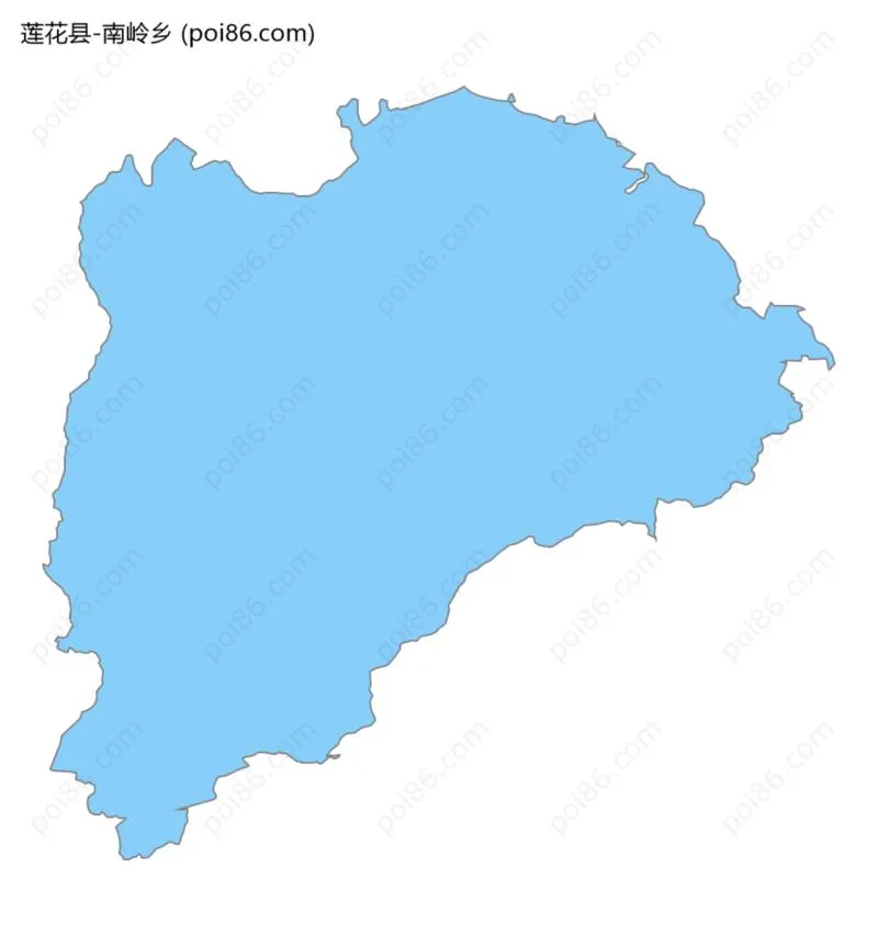 南岭乡边界地图