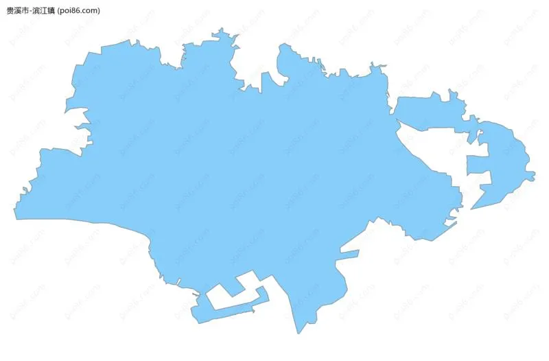 滨江镇边界地图