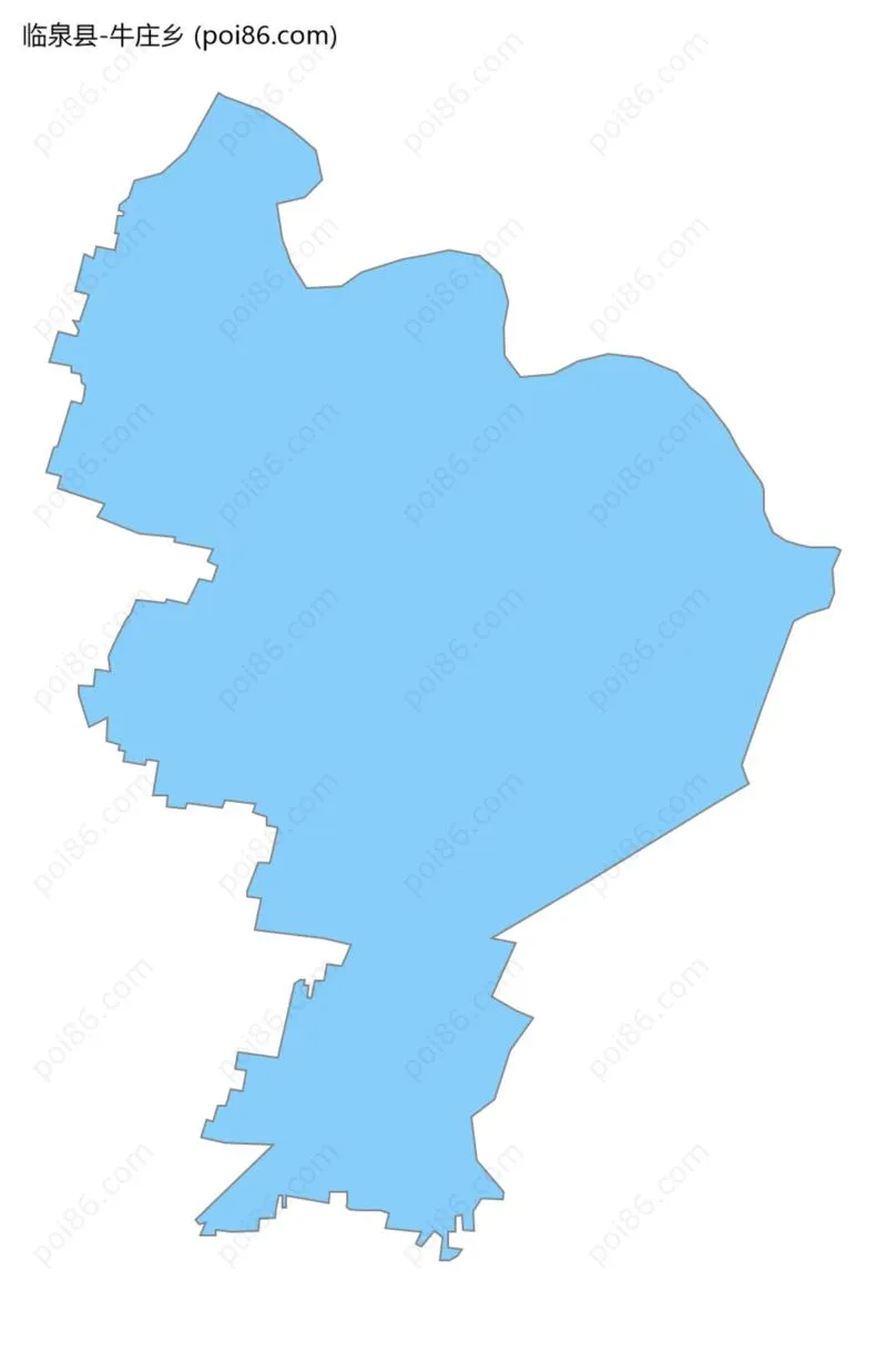 牛庄乡边界地图