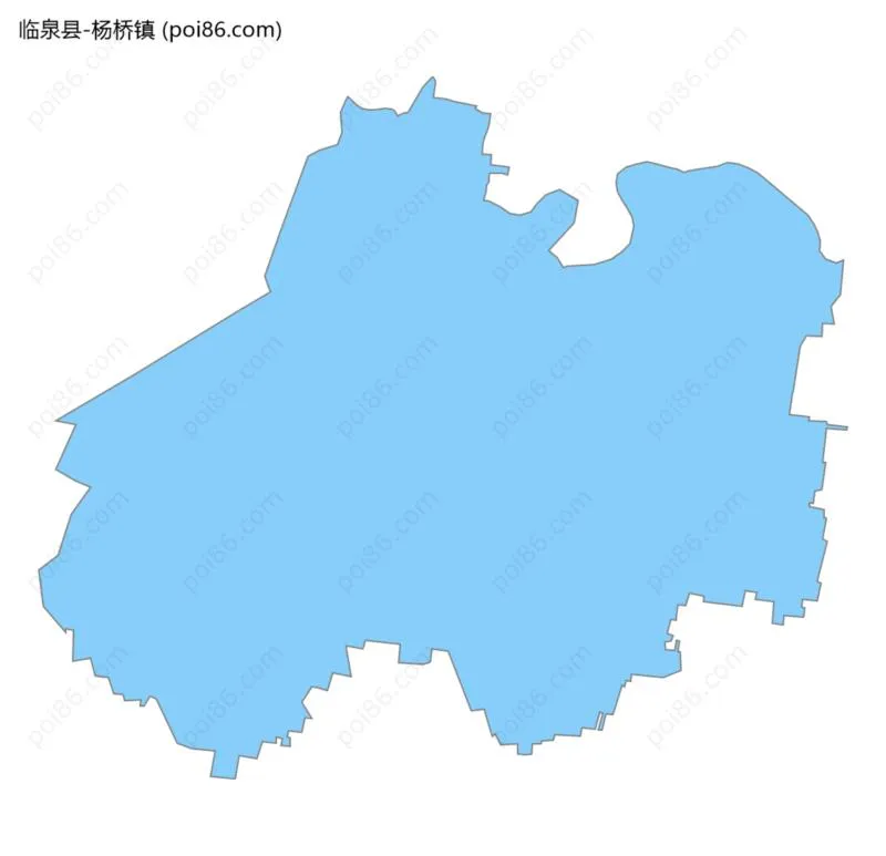 杨桥镇边界地图