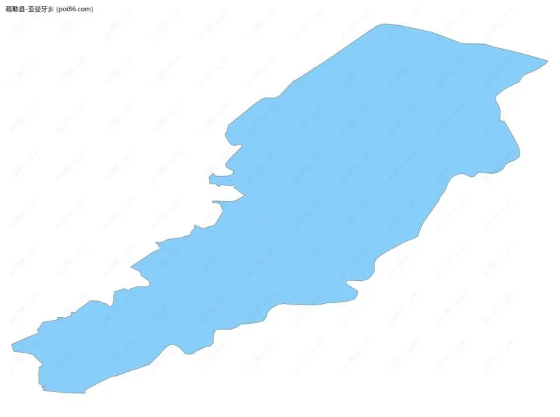 亚曼牙乡边界地图