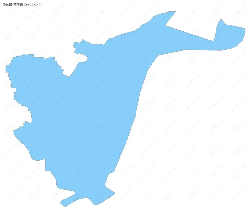 常坟镇边界地图
