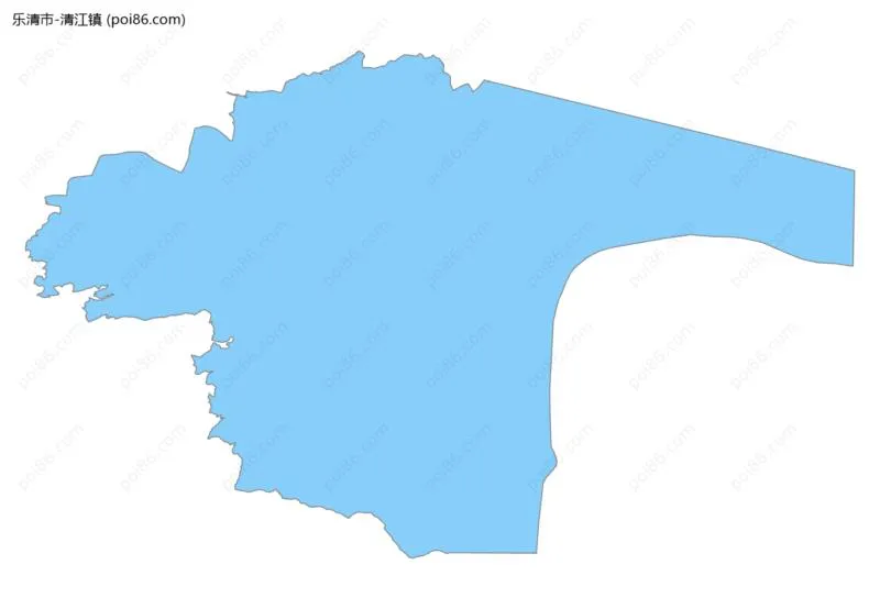 清江镇边界地图