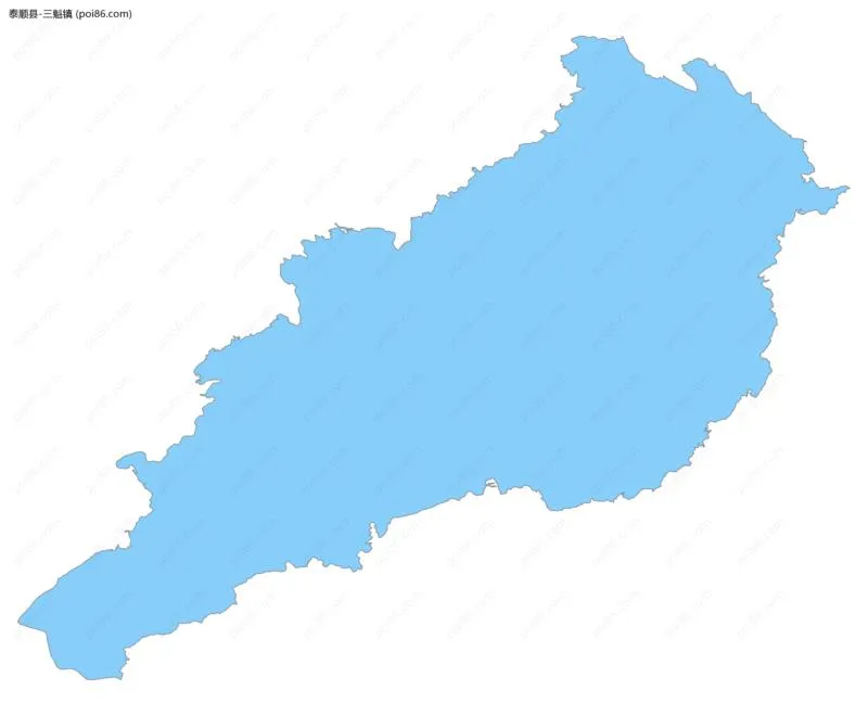 三魁镇边界地图