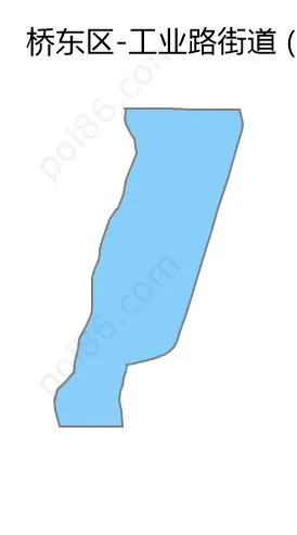 工业路街道边界地图