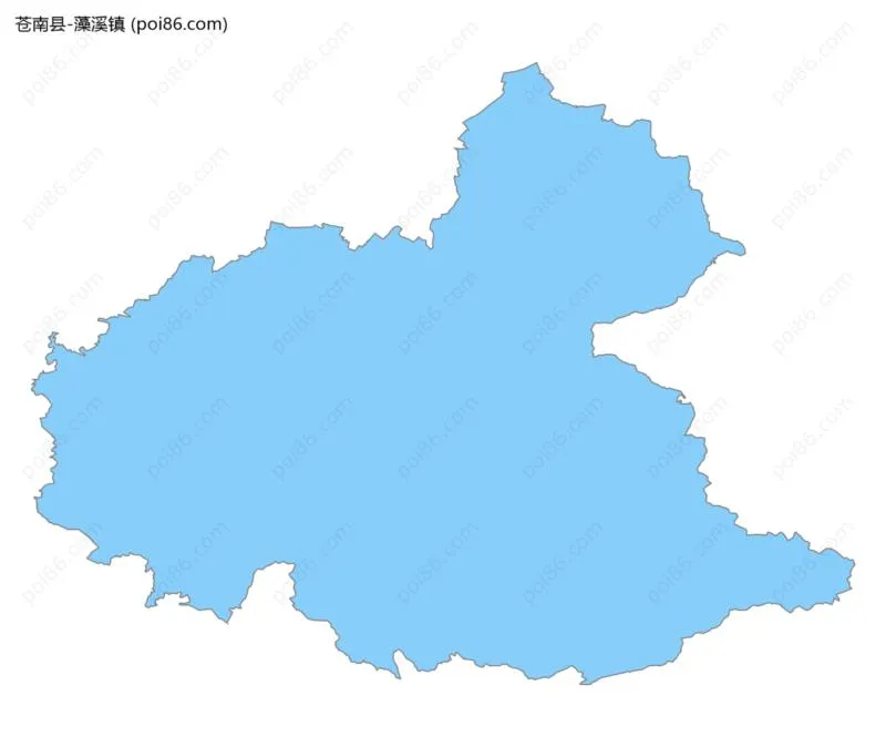 藻溪镇边界地图