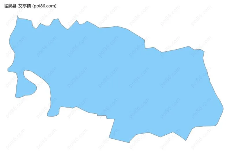 艾亭镇边界地图