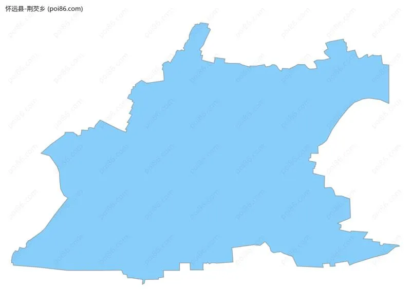 荆芡乡边界地图