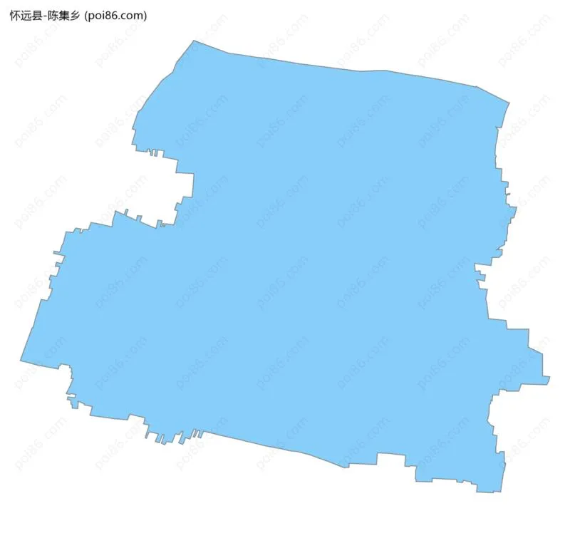 陈集乡边界地图