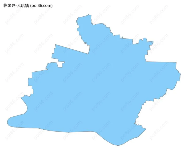 瓦店镇边界地图