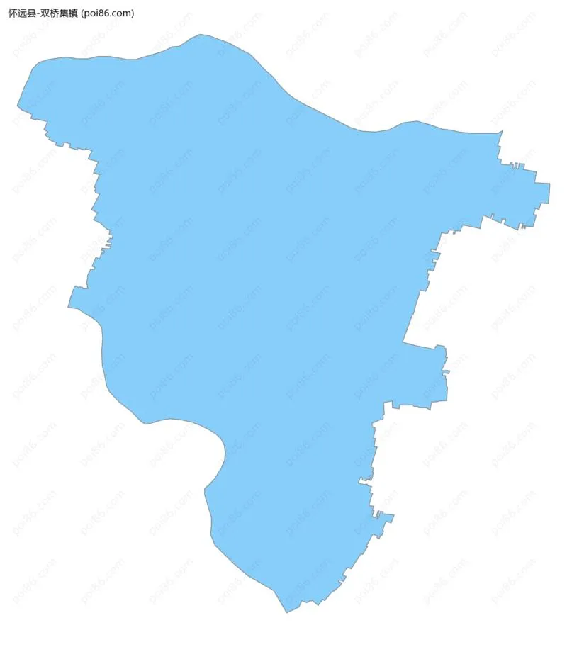 双桥集镇边界地图