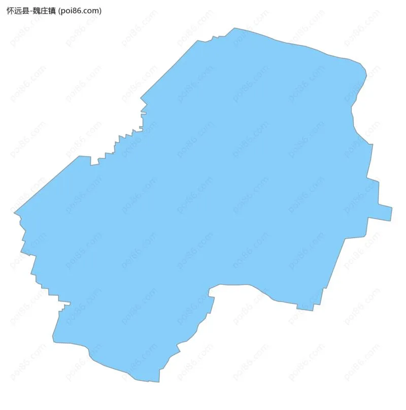 魏庄镇边界地图