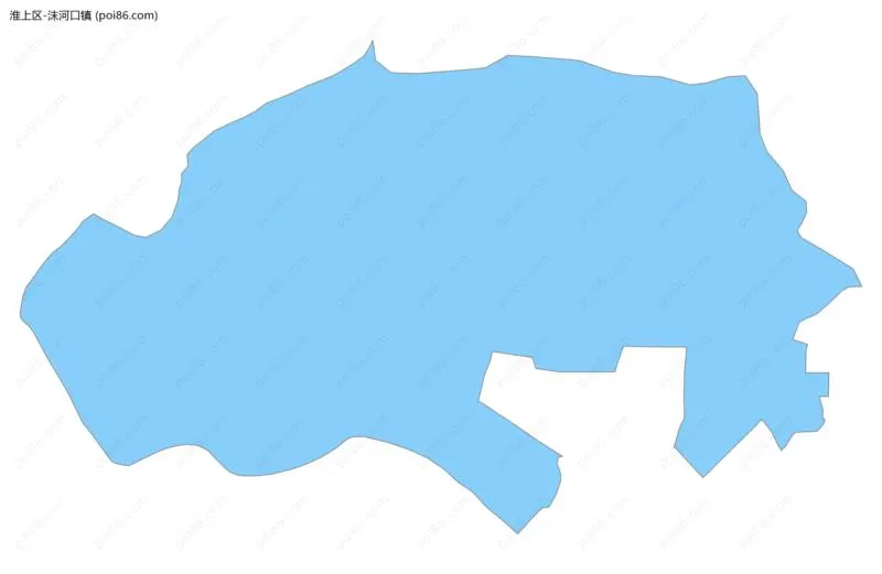 沫河口镇边界地图