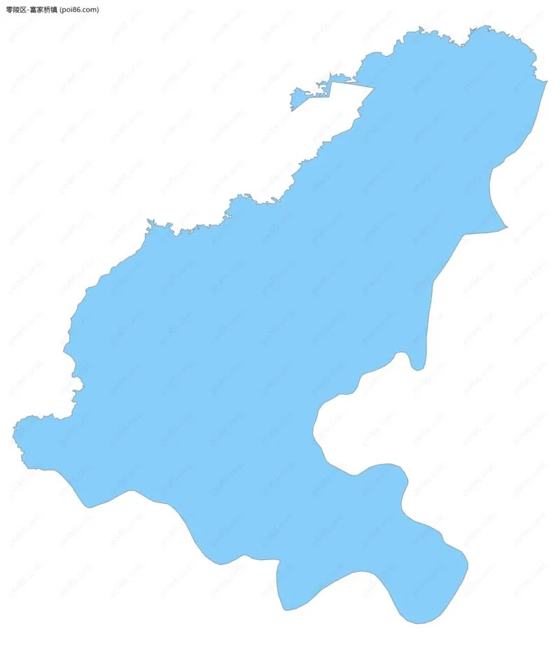 富家桥镇边界地图