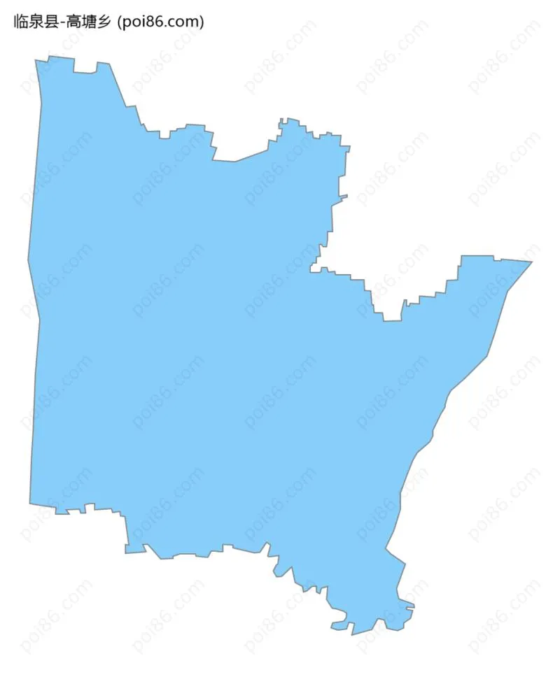 高塘乡边界地图