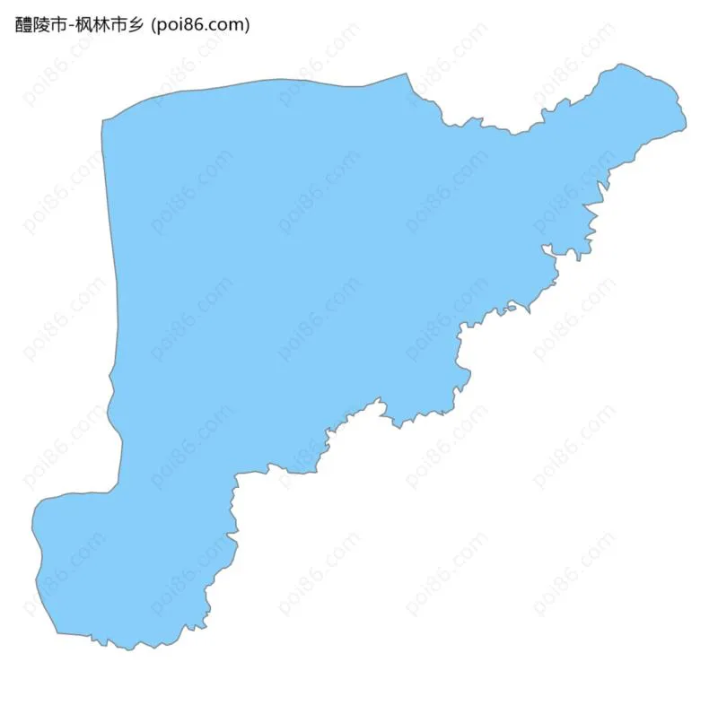 枫林市乡边界地图