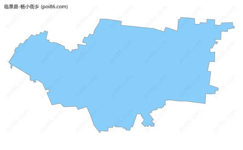 杨小街乡边界地图