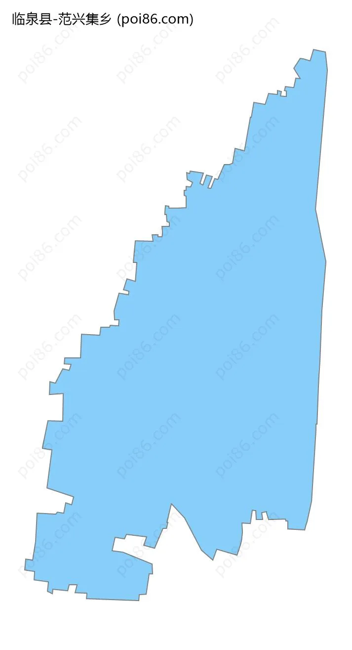 范兴集乡边界地图