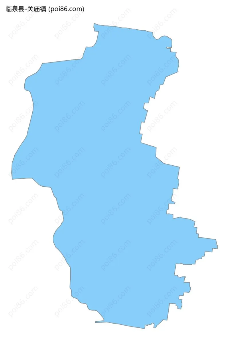 关庙镇边界地图