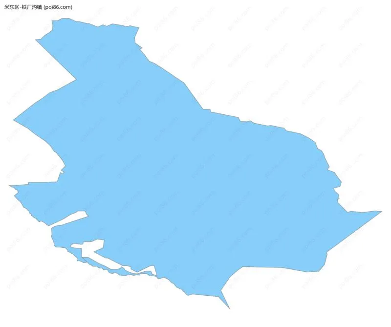 铁厂沟镇边界地图