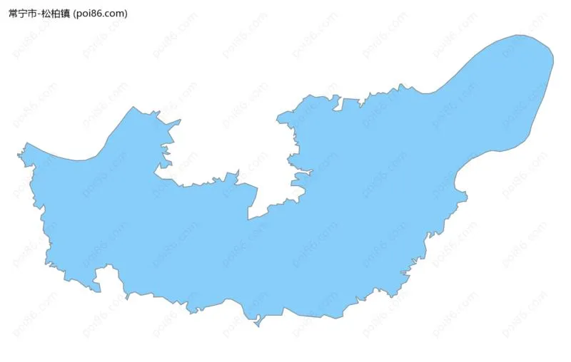 松柏镇边界地图