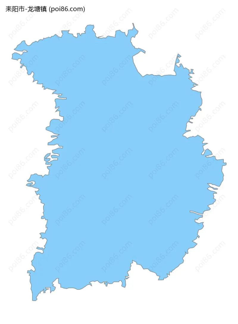 龙塘镇边界地图