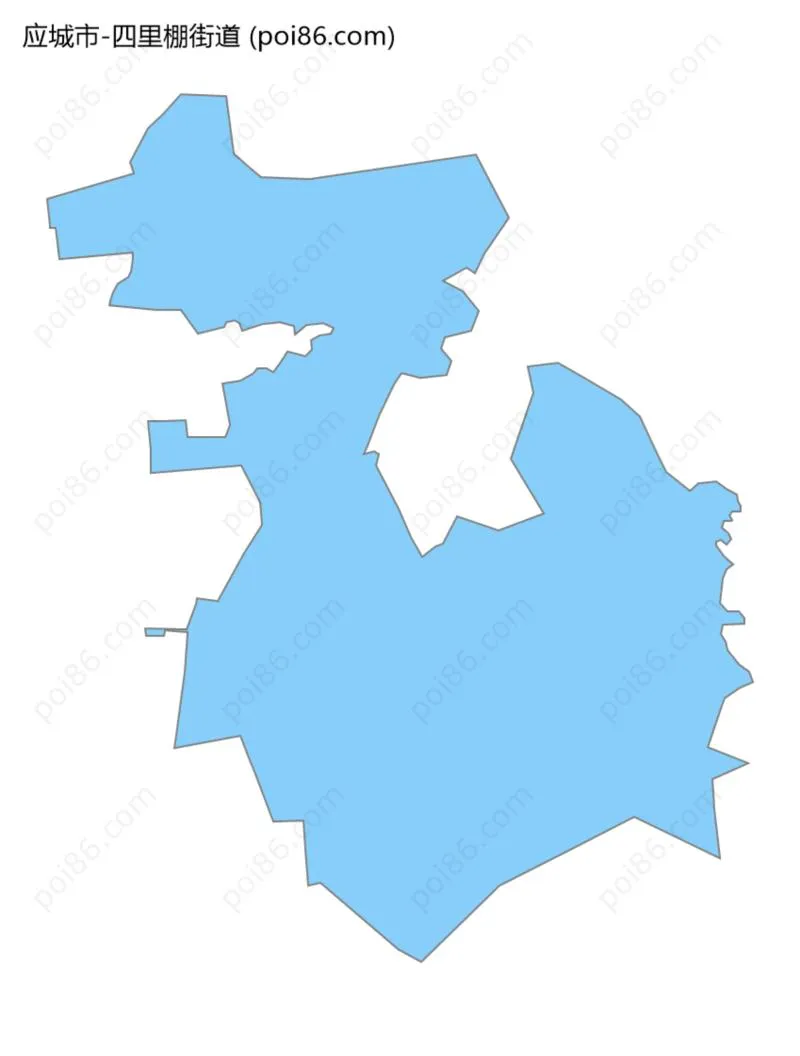 四里棚街道边界地图