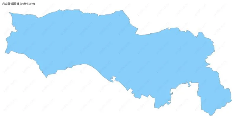 昭君镇边界地图