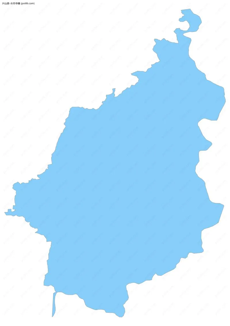 水月寺镇边界地图