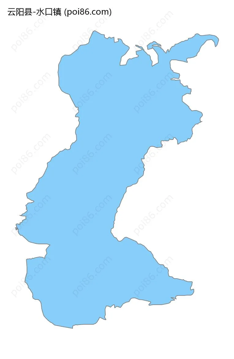 水口镇边界地图